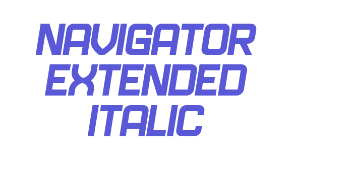 Navigator Extended Italic Font Download