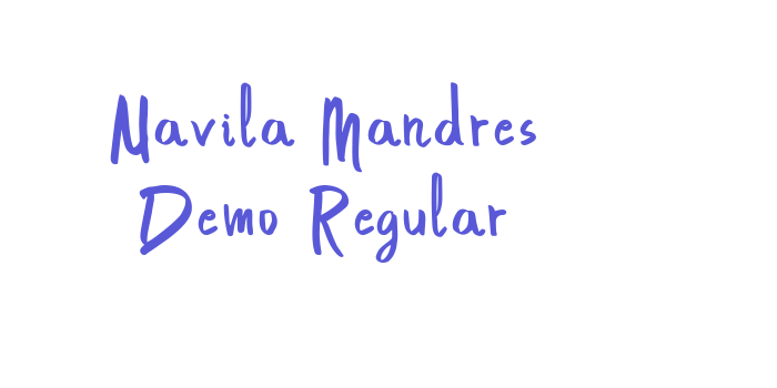 Download Navila Mandres Demo Regular Font