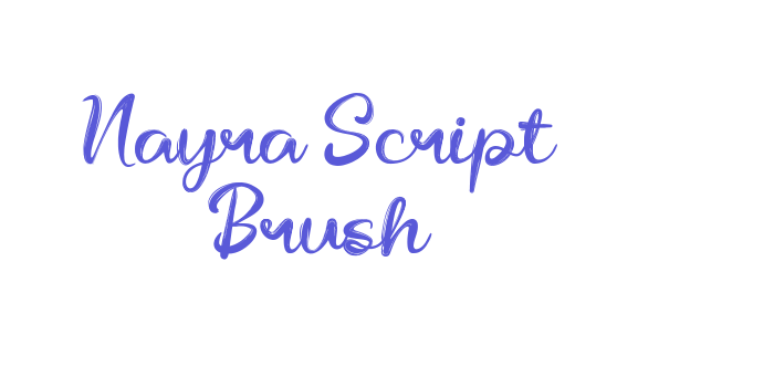 Nayra Script Brush Font Download