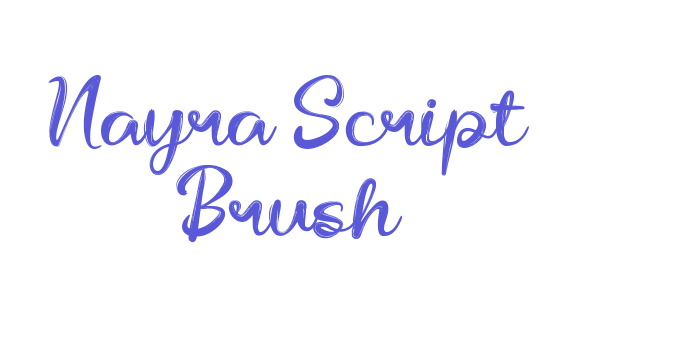 Nayra Script Brush Font