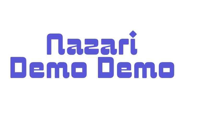 Nazari Demo Demo Font Download