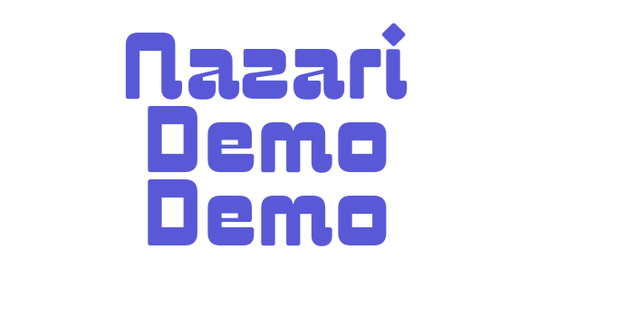 Nazari Demo Demo Font Download