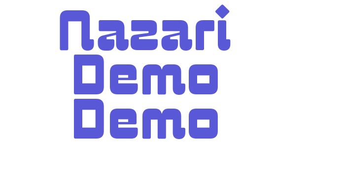 Nazari Demo Demo Font