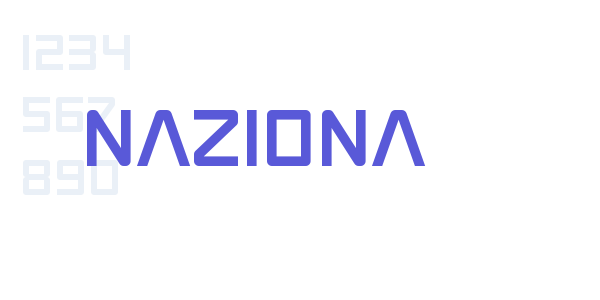 Naziona font free