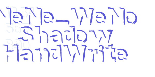 NeNe_WeNo Shadow HandWrite font free