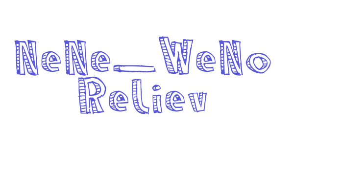 NeNe_WeNo Reliev Font Download