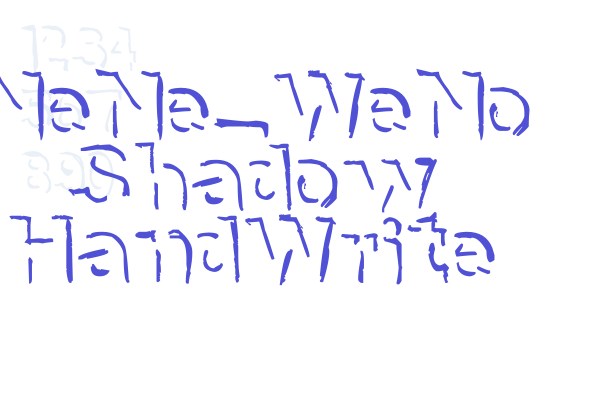 NeNe_WeNo Shadow HandWrite Font Download