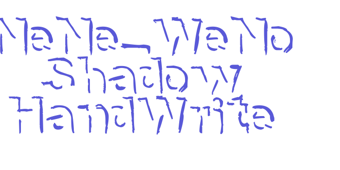 NeNe_WeNo Shadow HandWrite Font Download