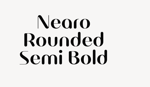 Nearo Rounded Semi Bold Font