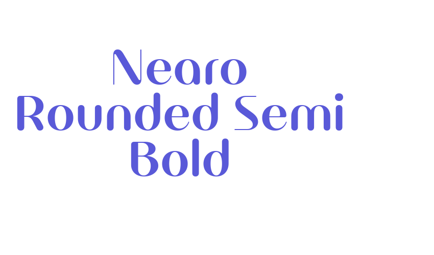 Nearo Rounded Semi Bold Font