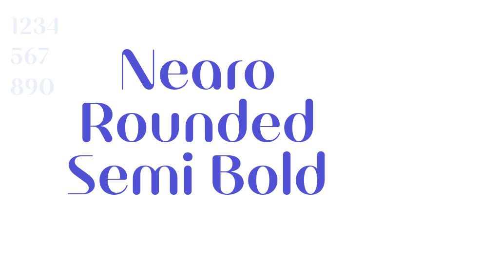 Nearo Rounded Semi Bold-font-download