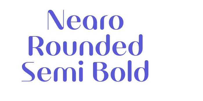 Nearo Rounded Semi Bold Font