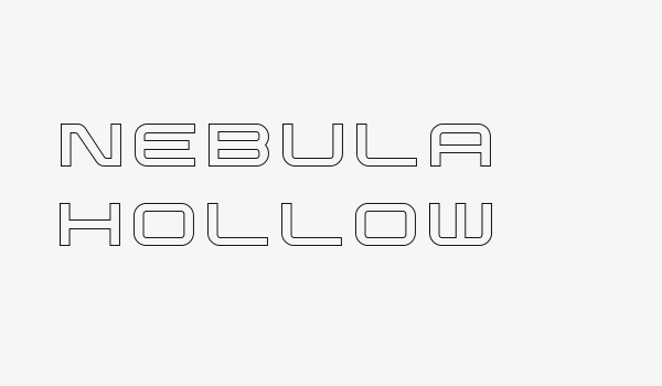 Nebula Hollow Font