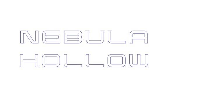 Nebula Hollow Font Download