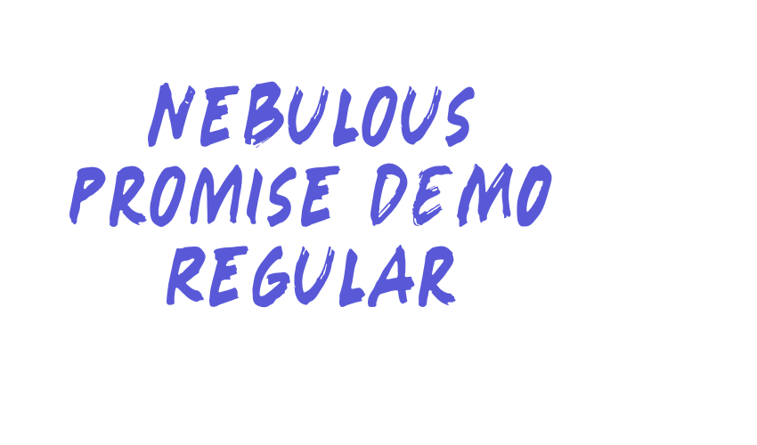 Nebulous Promise DEMO Regular Font