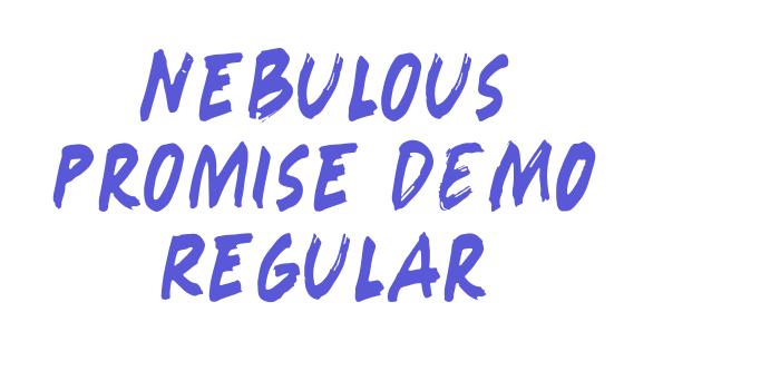 Nebulous Promise DEMO Regular Font Download