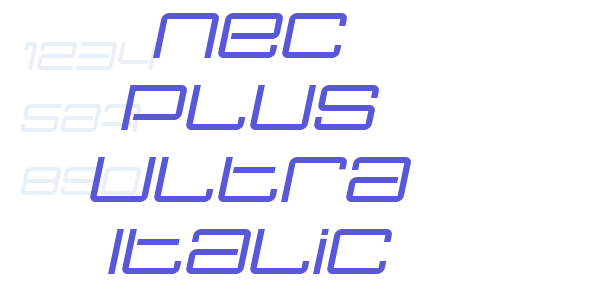 Nec plus ultra Italic font free