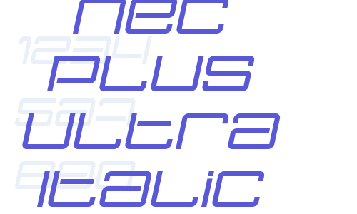 Nec plus ultra Italic Font Download