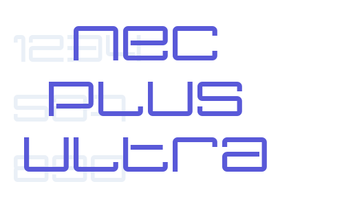 Nec plus ultra Font Download