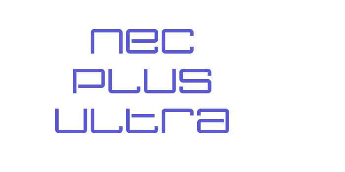 Nec plus ultra Font Download