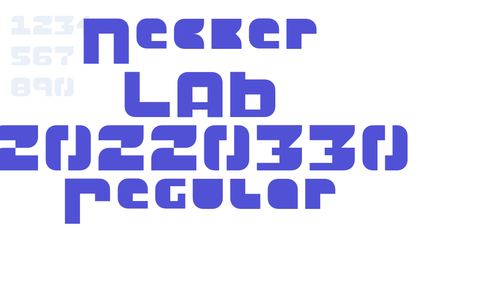 Necker LAB 20220330 Regular-font-download