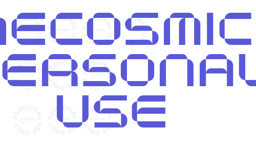 Necosmic Personal Use Font