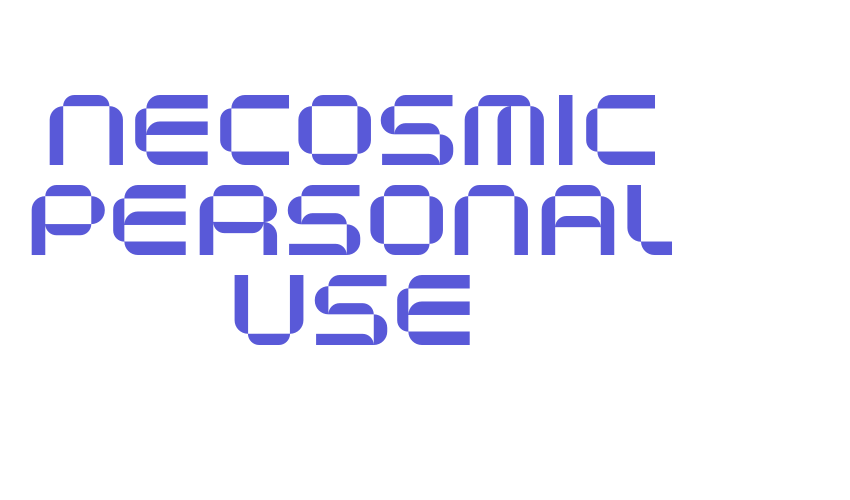 Necosmic Personal Use Font Download