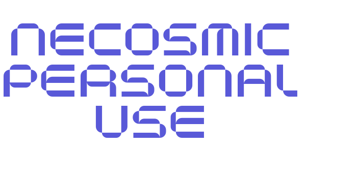 Necosmic Personal Use Font Download