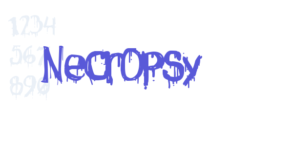 Necropsy font free