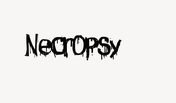 Necropsy Font