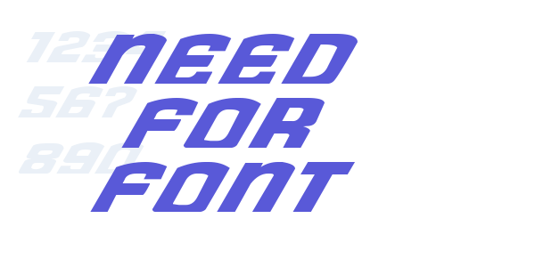 Need for Font font free