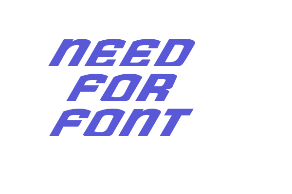 Need for Font Font