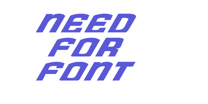 Need for Font Font Download