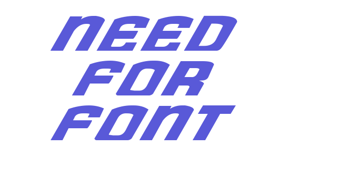 Need for Font Font