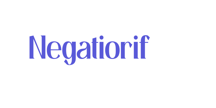 Download Negatiorif Font