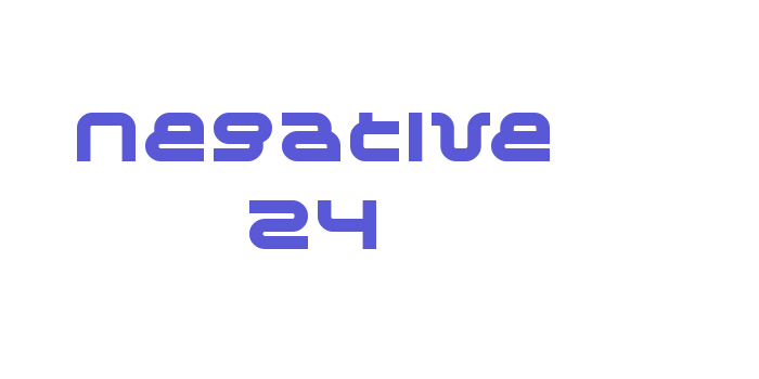 Negative 24 Font Download