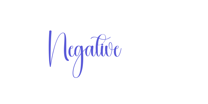 Negative Font Download