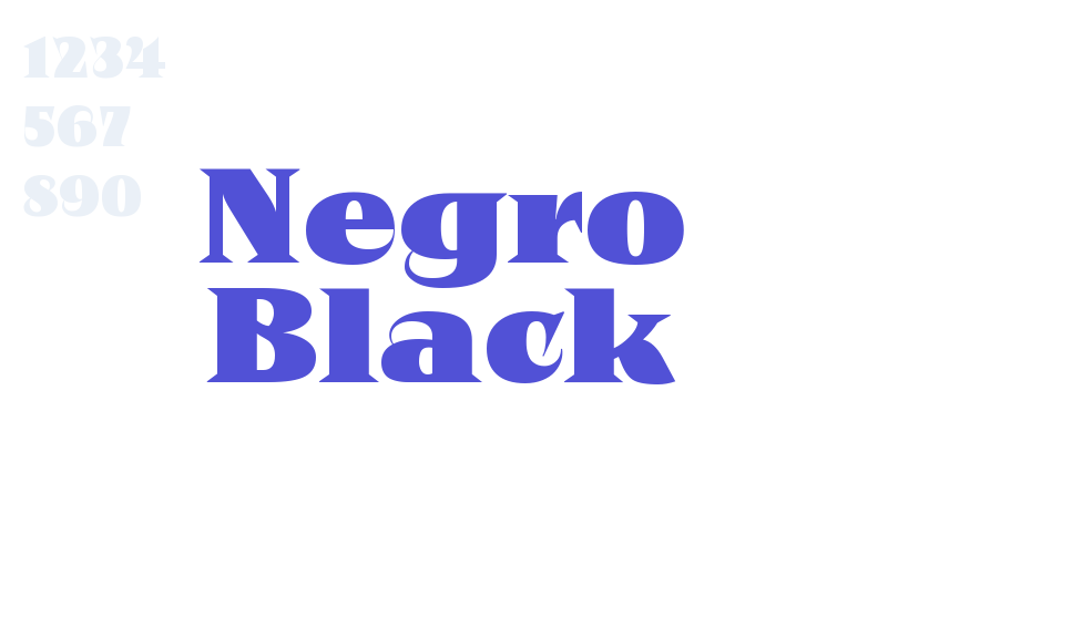 Negro Black-font-download