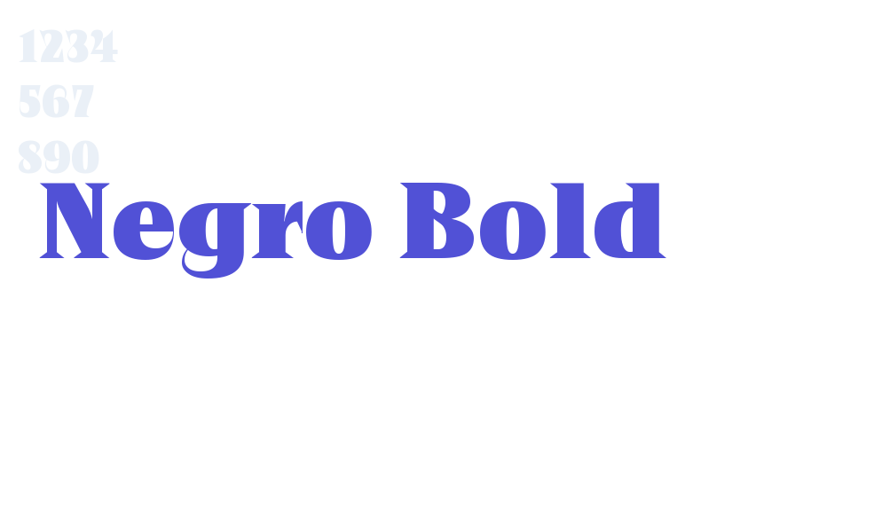 Negro Bold-font-download