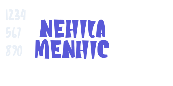 Nehila Menhic font free