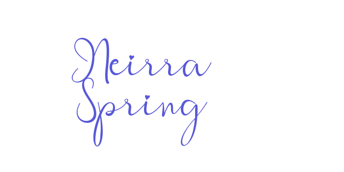 Neirra Spring Font Download