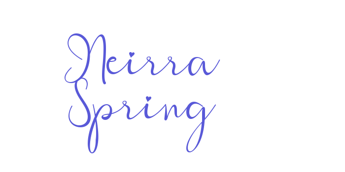 Neirra Spring Font