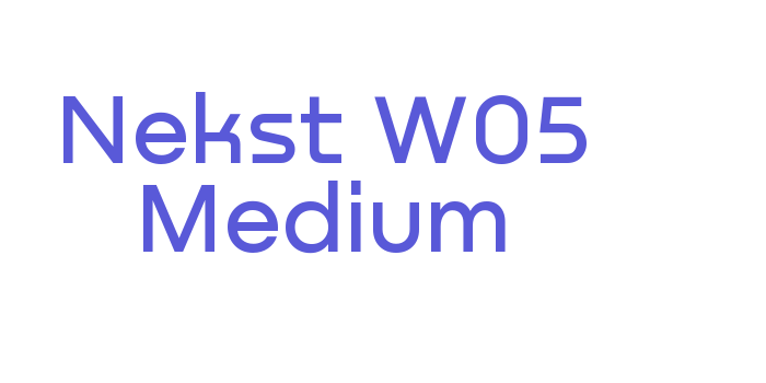 Nekst W05 Medium Font Download