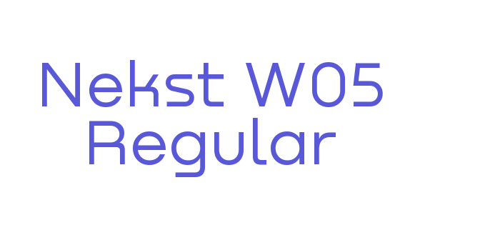 Nekst W05 Regular Font Download