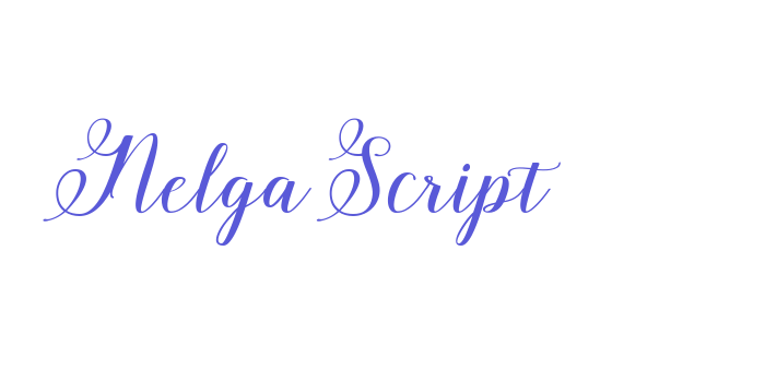 Nelga Script Font Download