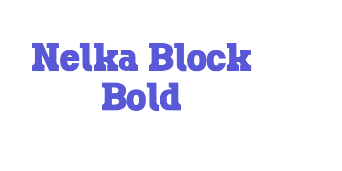 Nelka Block Bold Font Download