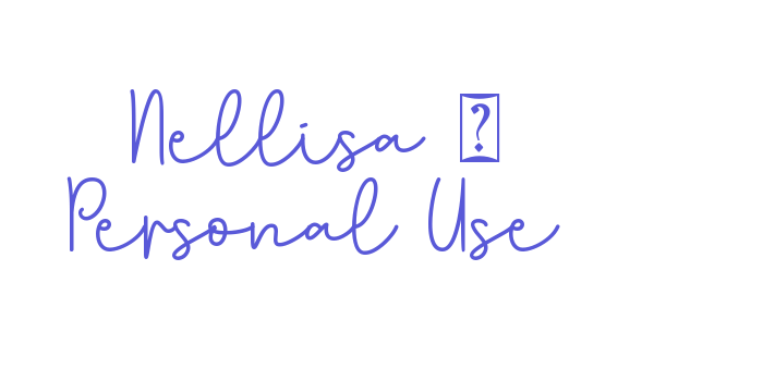 Nellisa – Personal Use Font Download