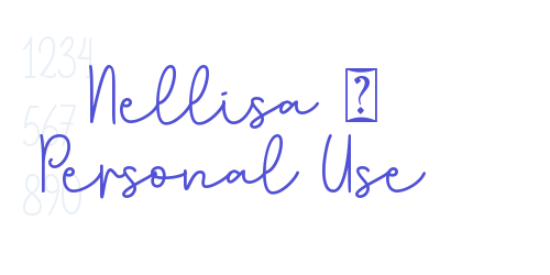 Nellisa – Personal Use-font-download