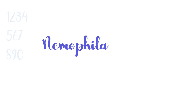 Nemophila font