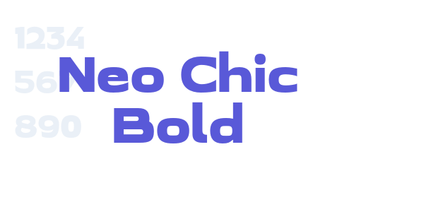 Neo Chic Bold font free